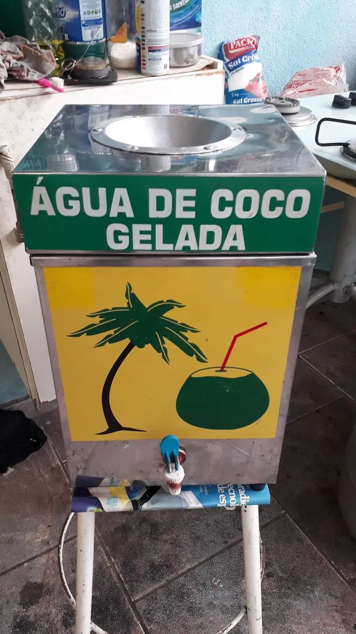 Máquina de água de coco gelada