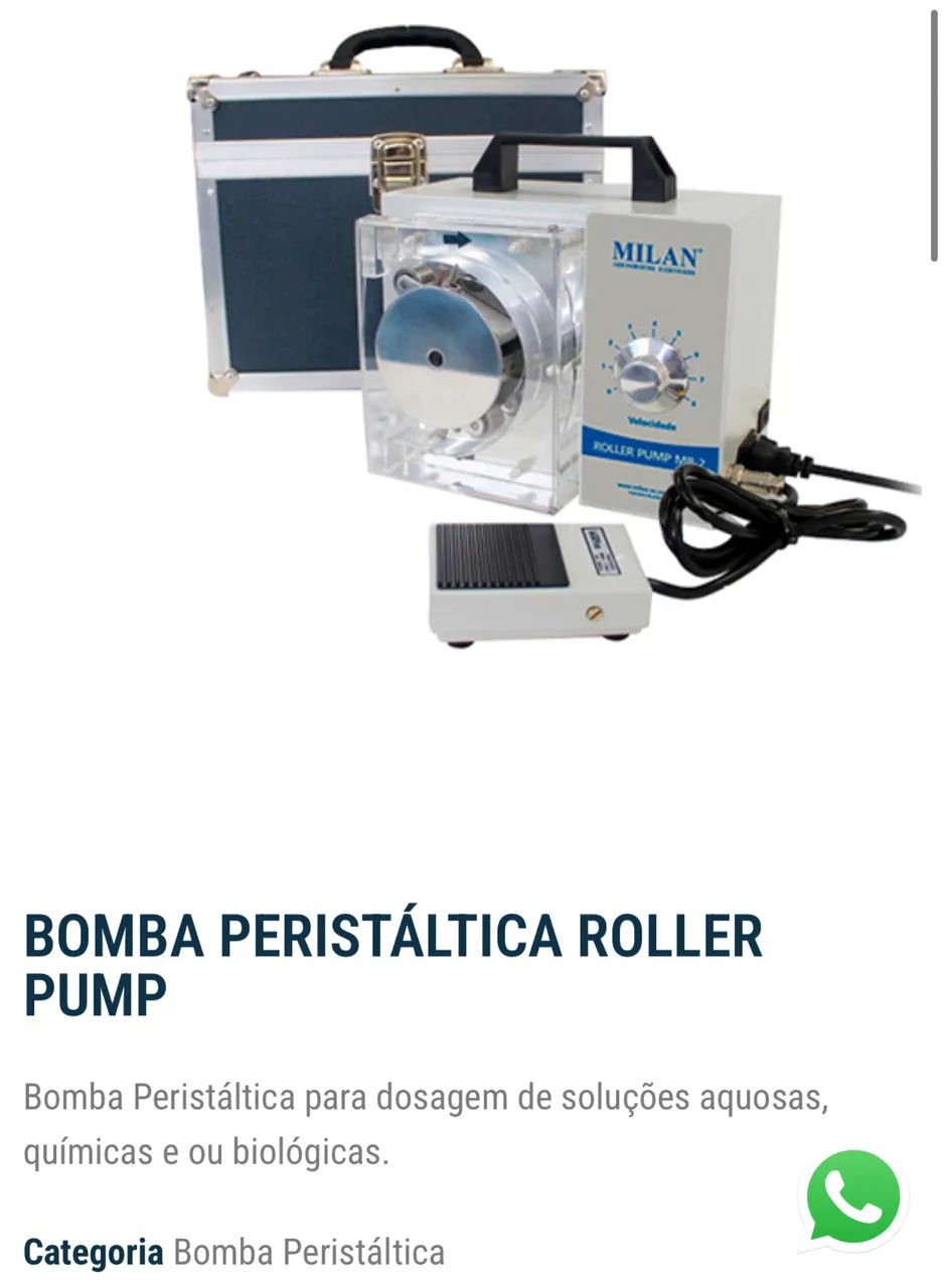 Bomba peristaltica para uso estético 