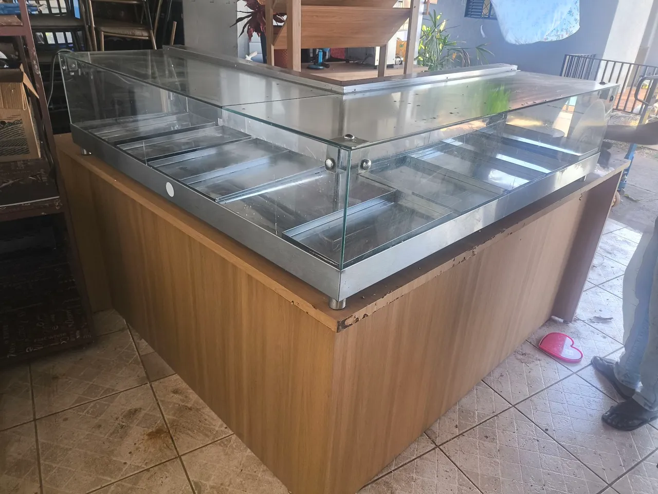Balcão Expositor de Vidro para Comércio