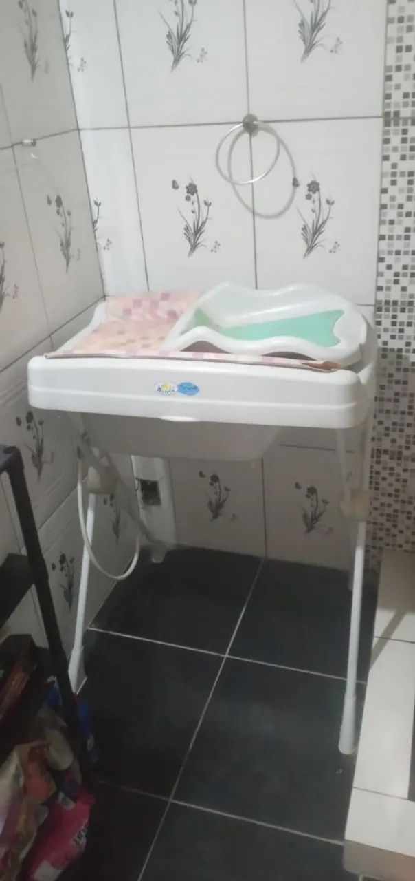 Banheira com trocador