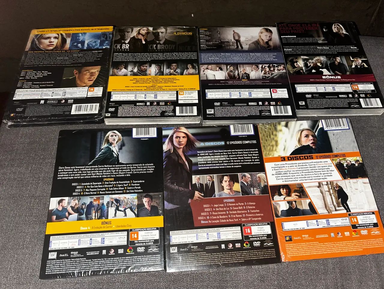 Dvd coleção homeland 1 a 7 temporada original - Foto 2