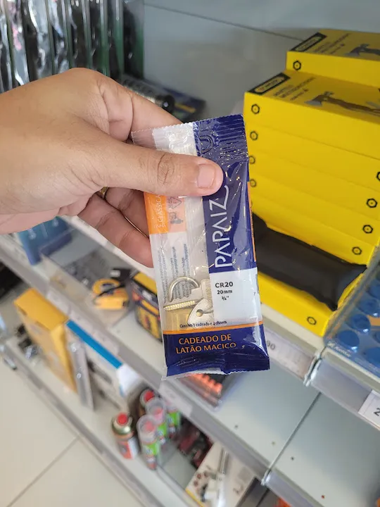 CADEADO 20MM-CR LATAO MACICO PAPAIZ CR20 - Loja Mega Tudo