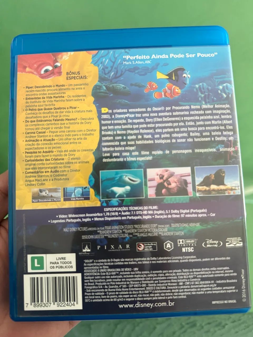 Bluray - Procurando Dory  - Foto 3