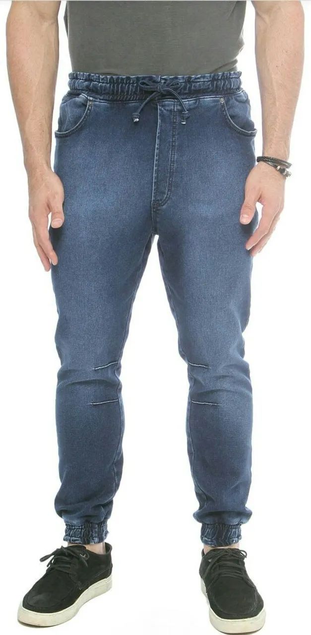 Calça Jeans Jogger Masculina - Index - Foto 3