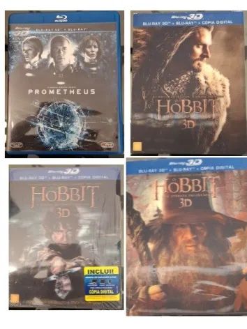 Coleção 12 Filmes em Blu-ray 3D - Raros e Originais! Pacote por R$400