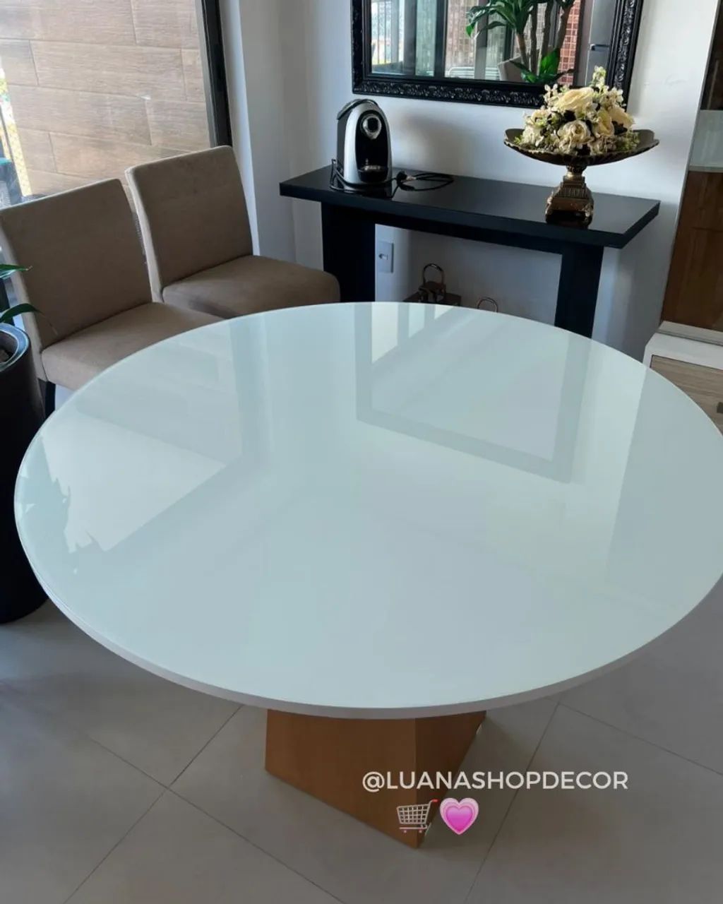 Mesa de Jantar 100% Mdf com Vidro Laqueado 4mm - Foto 2