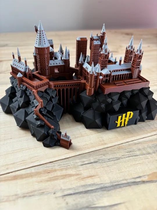 Castelo de Hogwarts em 3D para decoração