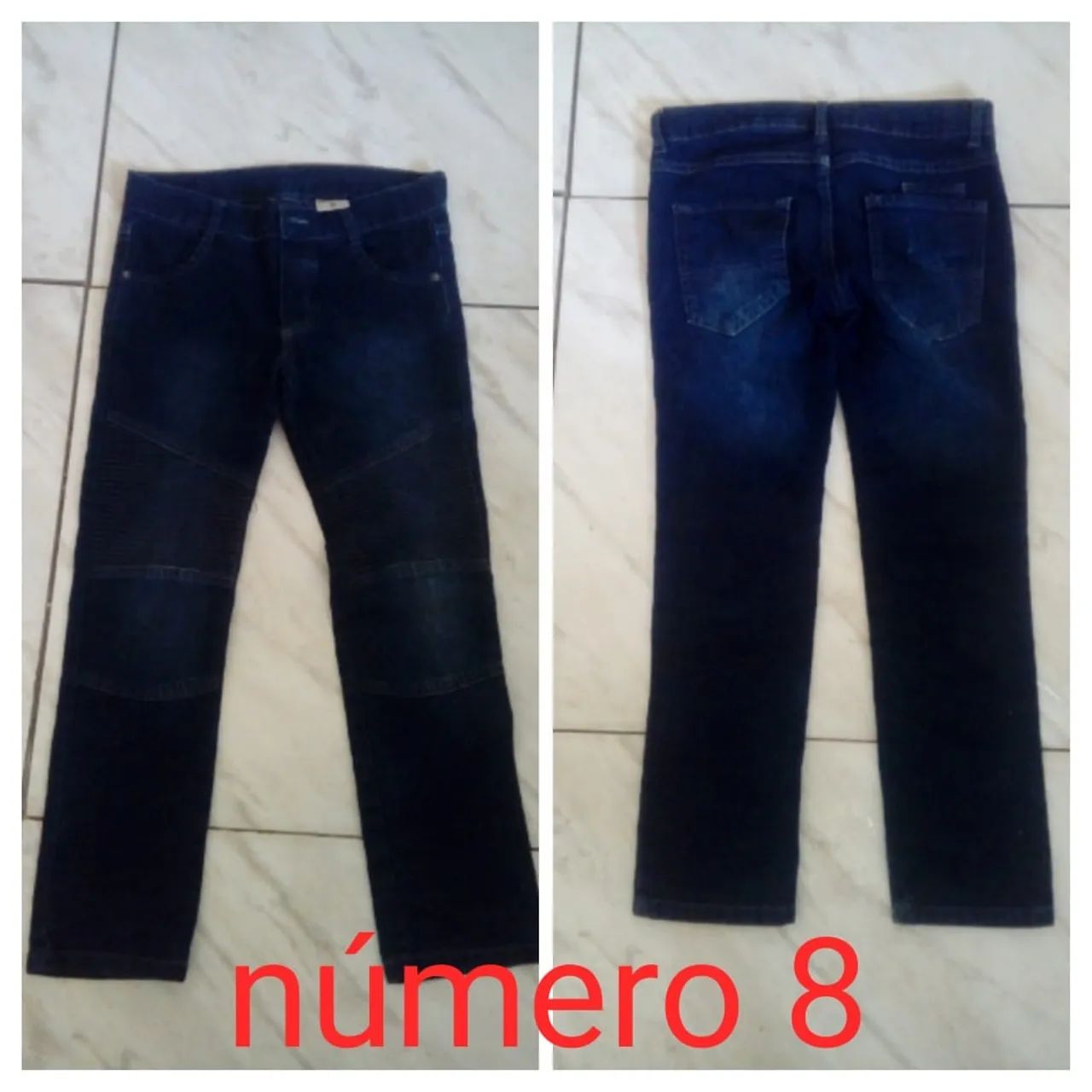 Calça Jeans Infantil - Número 6 e 8 - Foto 3