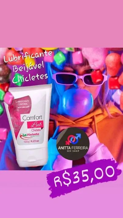 Lubrificante Beijável Vários Sabores 