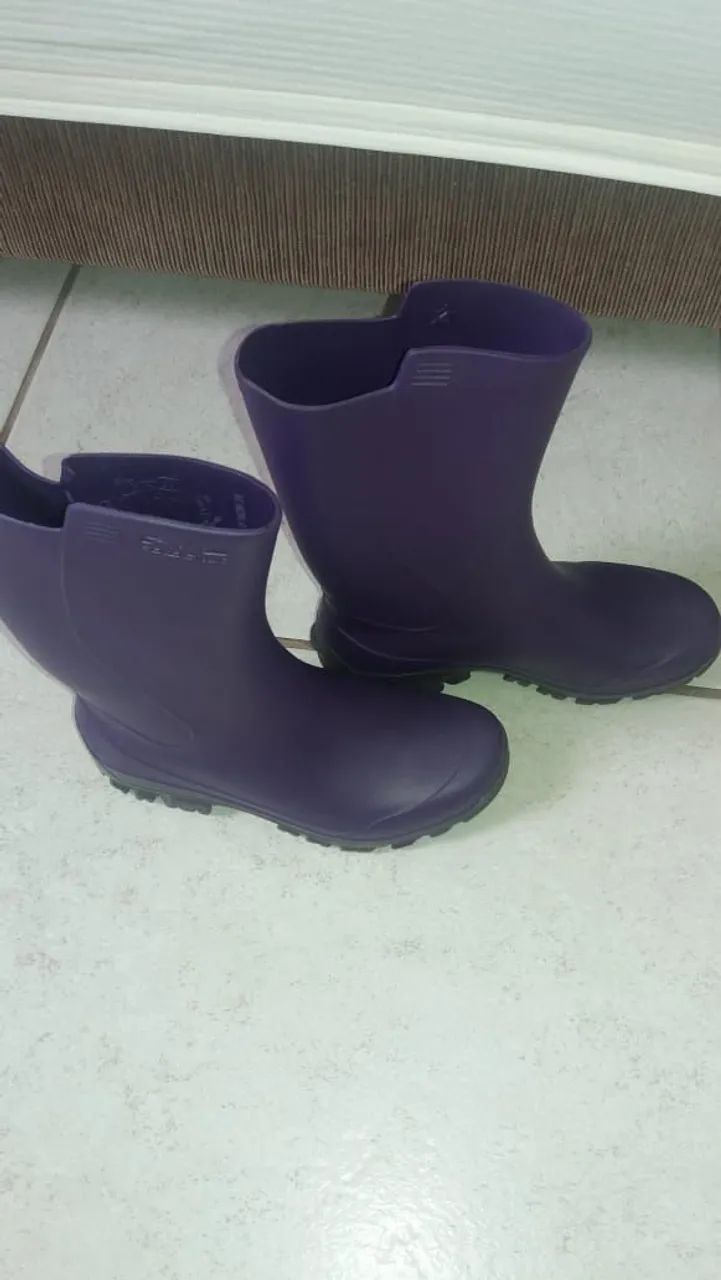 Bota de Chuva Roxa Infantil