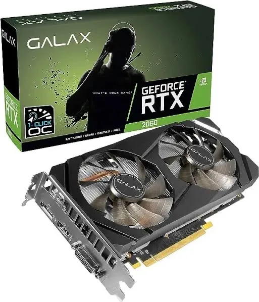 Placa de Vídeo Galax GeForce RTX 2060 semi nova