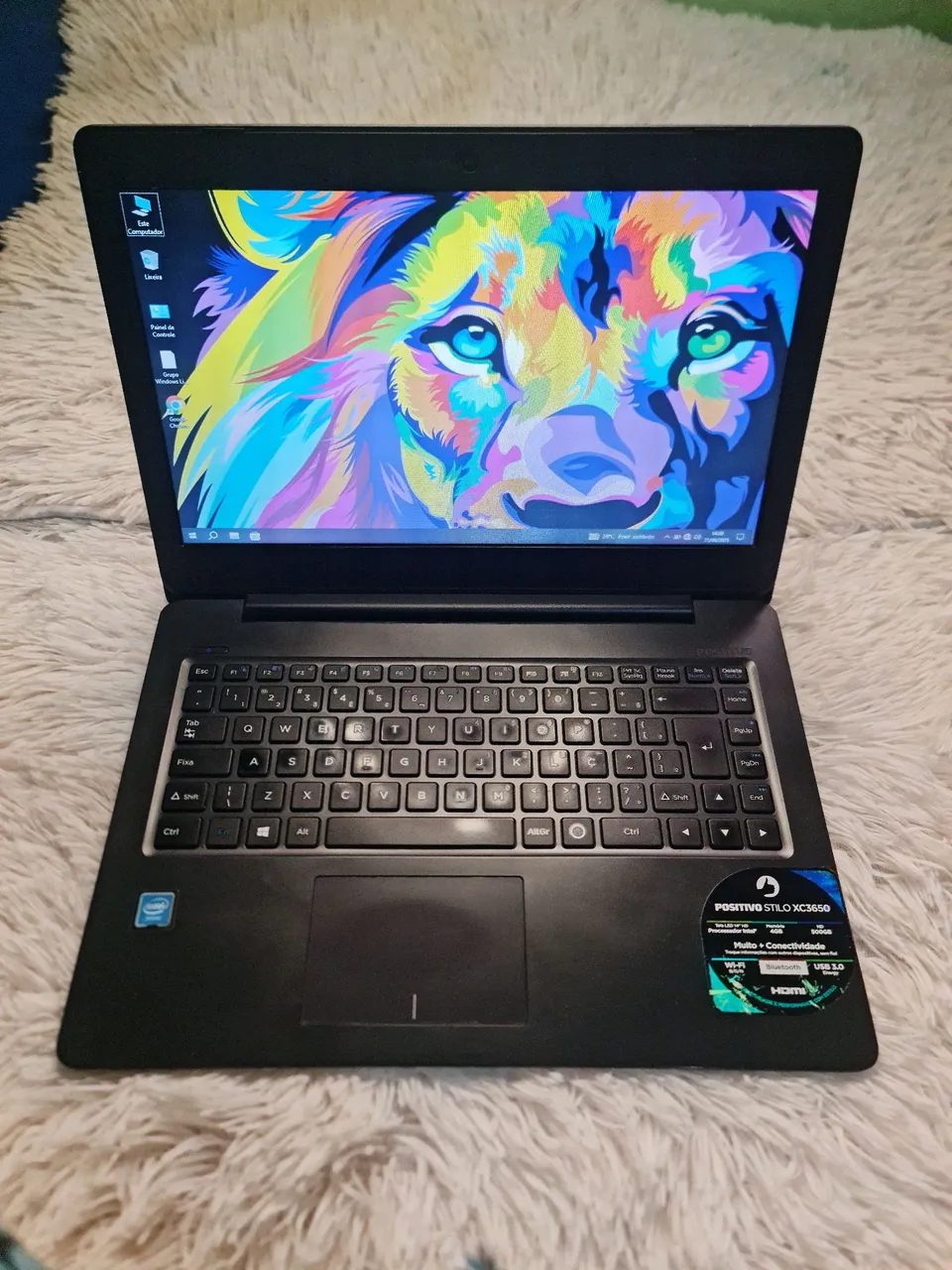 NOTEBOOK POSITIVO STYLO INTEL CELERON DUALCORE 4GB DE RAM HD500GB TELA 14 NOVINHO