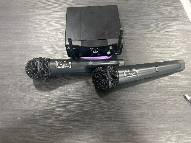 Microfone sem fio akg mini pro duplo