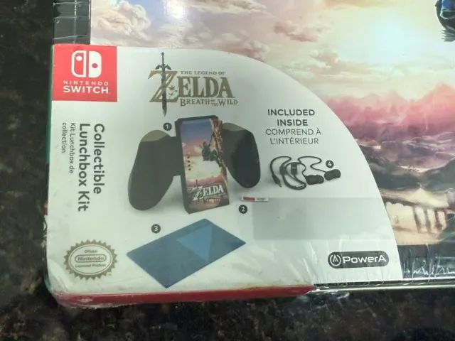 Lancheira Zelda Breath Of The Wild Metal Com Kit Para Nintendo Switch Lacrada Powera  - Foto 3