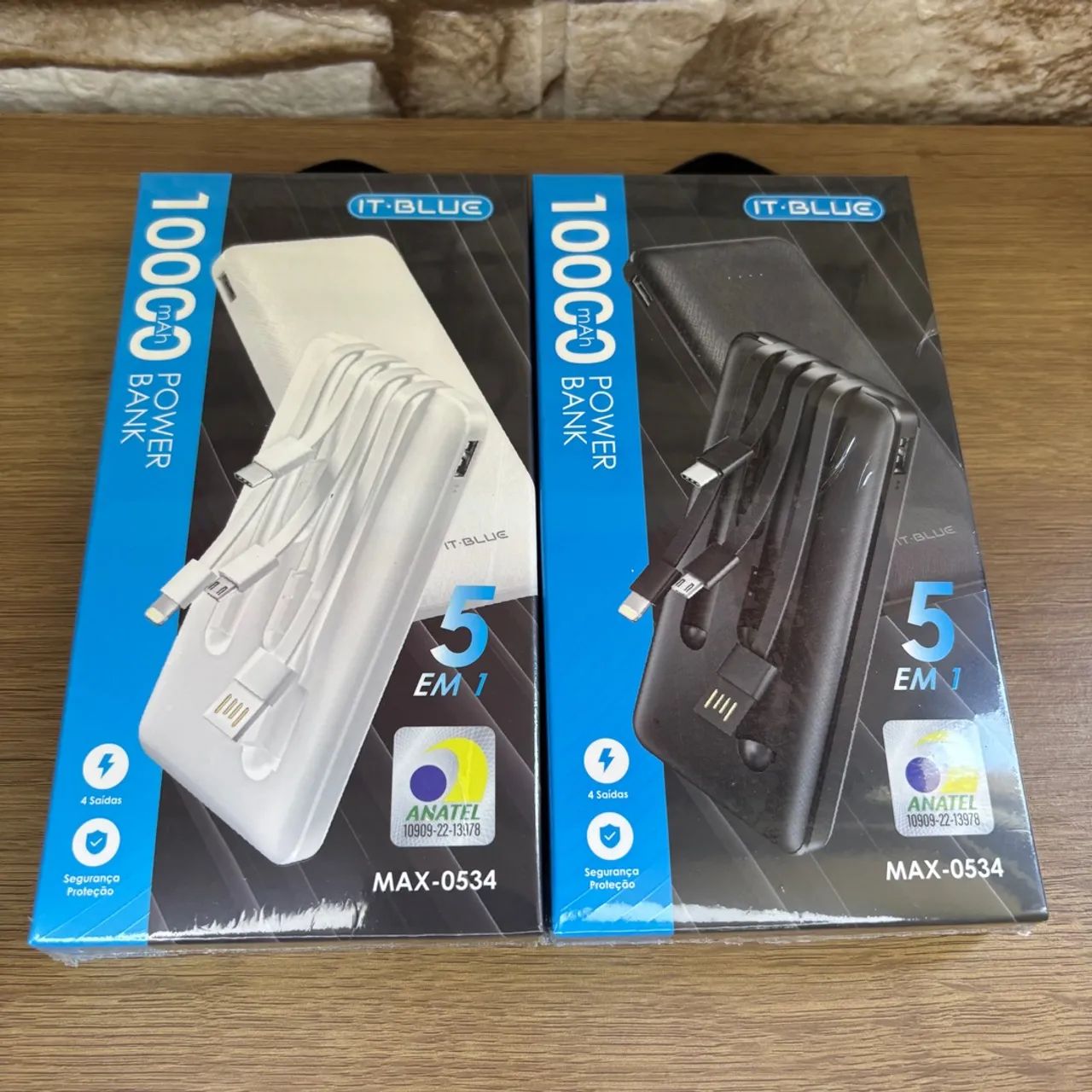 CARREGADOR PORTÁTIL 10000mAh - ANDROID E IPHONE