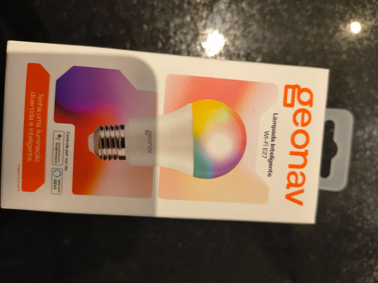 Lâmpada Inteligente Wi-Fi E27 Geonav