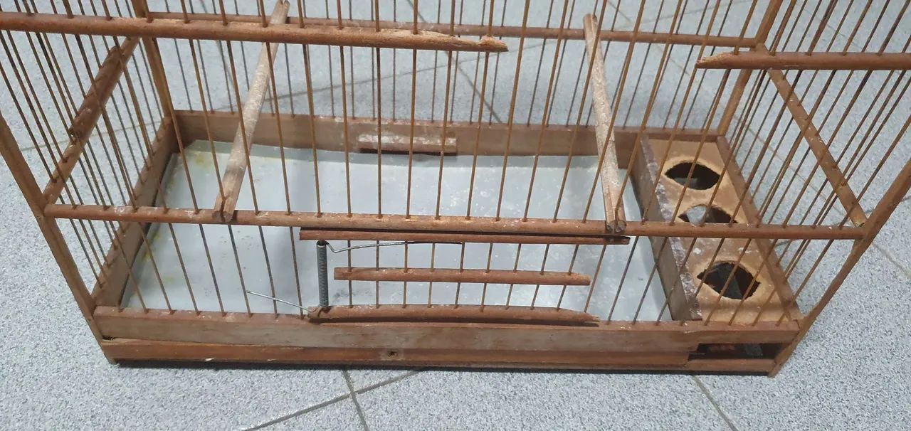 Gaiola de Passarinho de Madeira - Foto 3