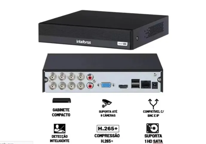 DVR 8 canais intelbras