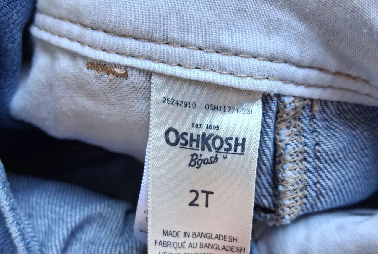 Macacão jeans meninas Oshkosh  - Foto 5