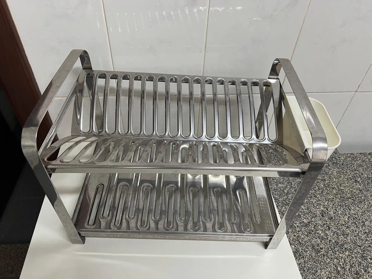 Escorredor de louça inox 2 andares