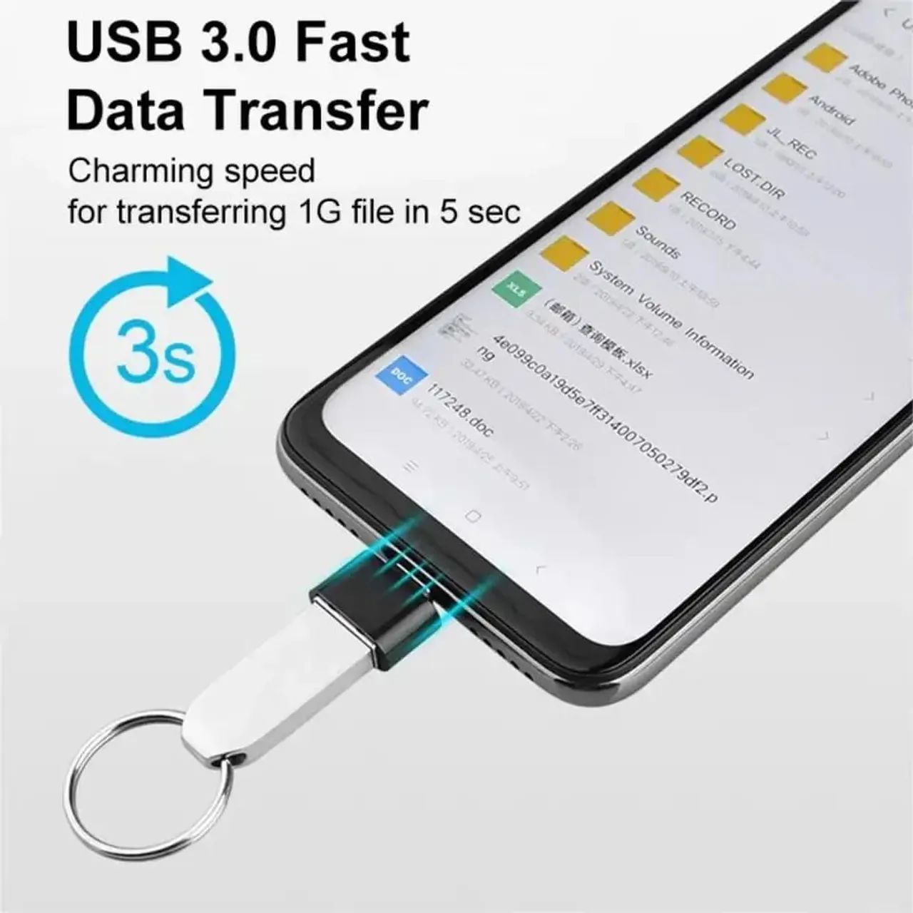 Adaptador USB 3.0 Tipo C para Celular 5Gbps - Foto 3
