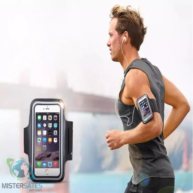Suporte De Braço Celular iPhone Caminhada e Academia Media 15 cm x 7,5 cm - COD 800 - Foto 4