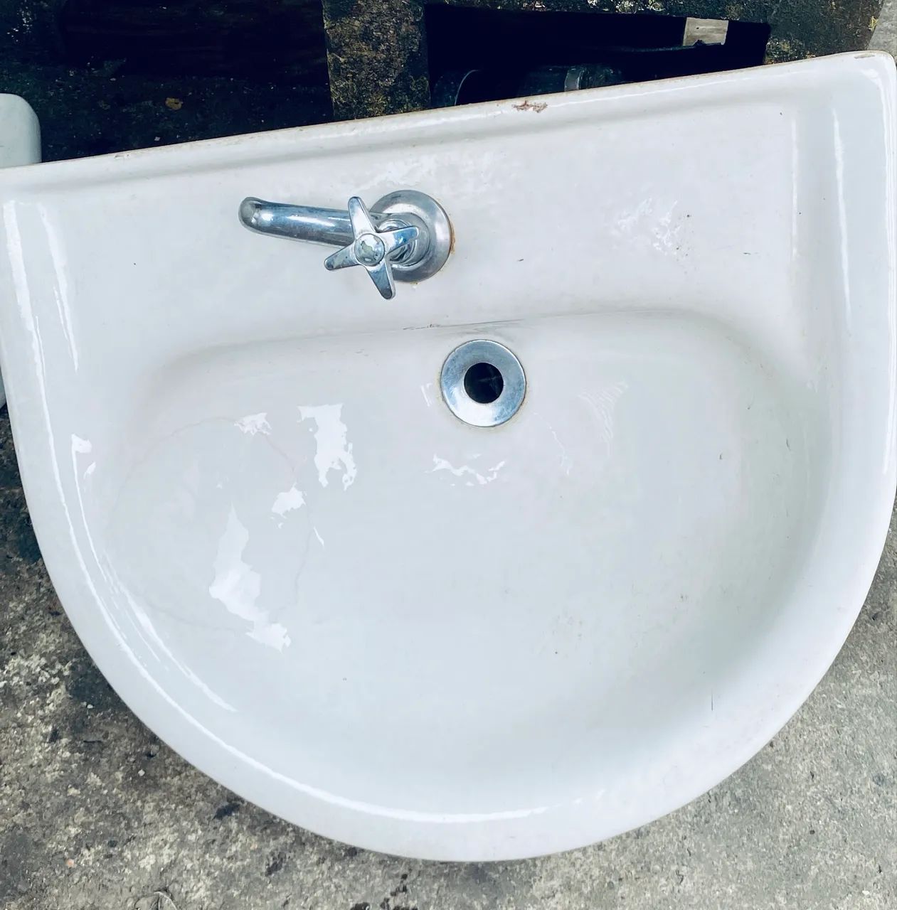 PIA LAVATÓRIO BRANCO REDONDO - Foto 2
