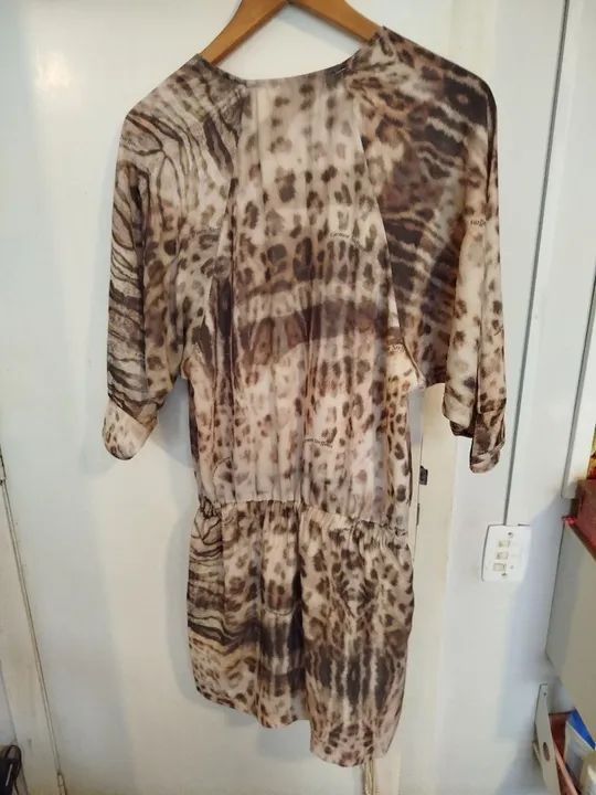 Vestido estampado animal print P - Foto 4