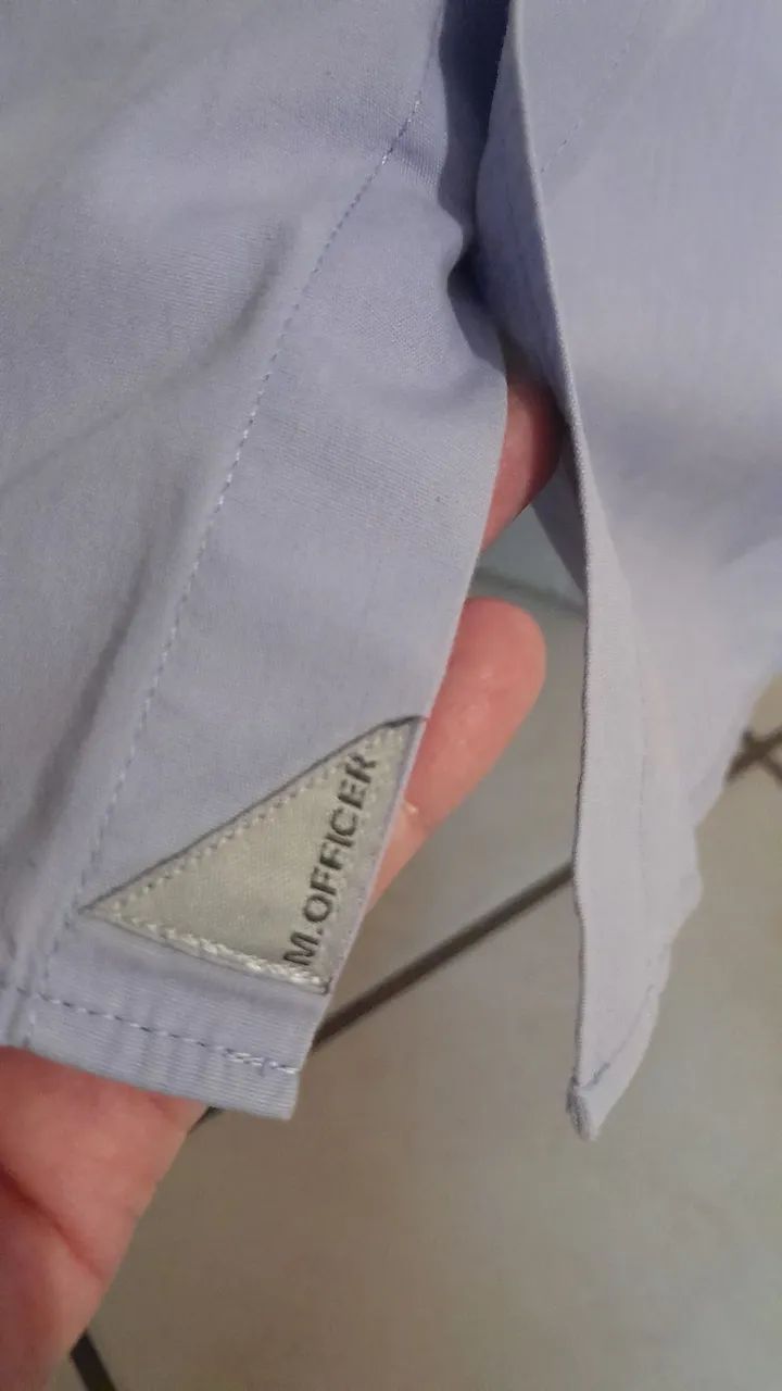 Camisa M.Officer Tam. 2 Roxo/Azul - Foto 4