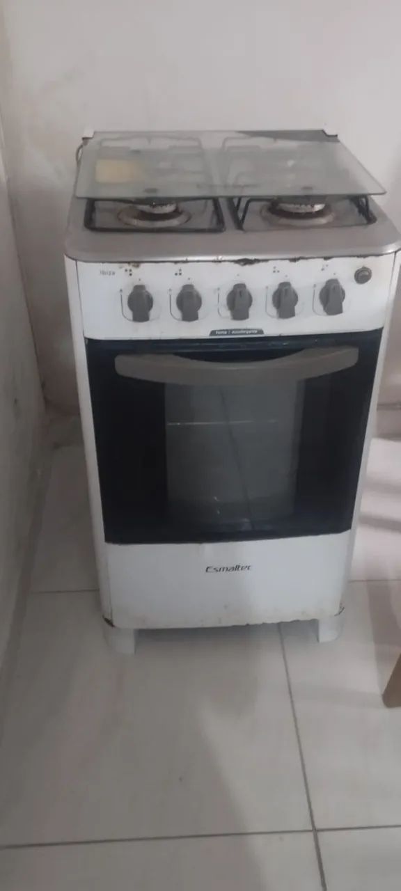 Fogão ibiza, esmaltec, 4 bocas e automático 