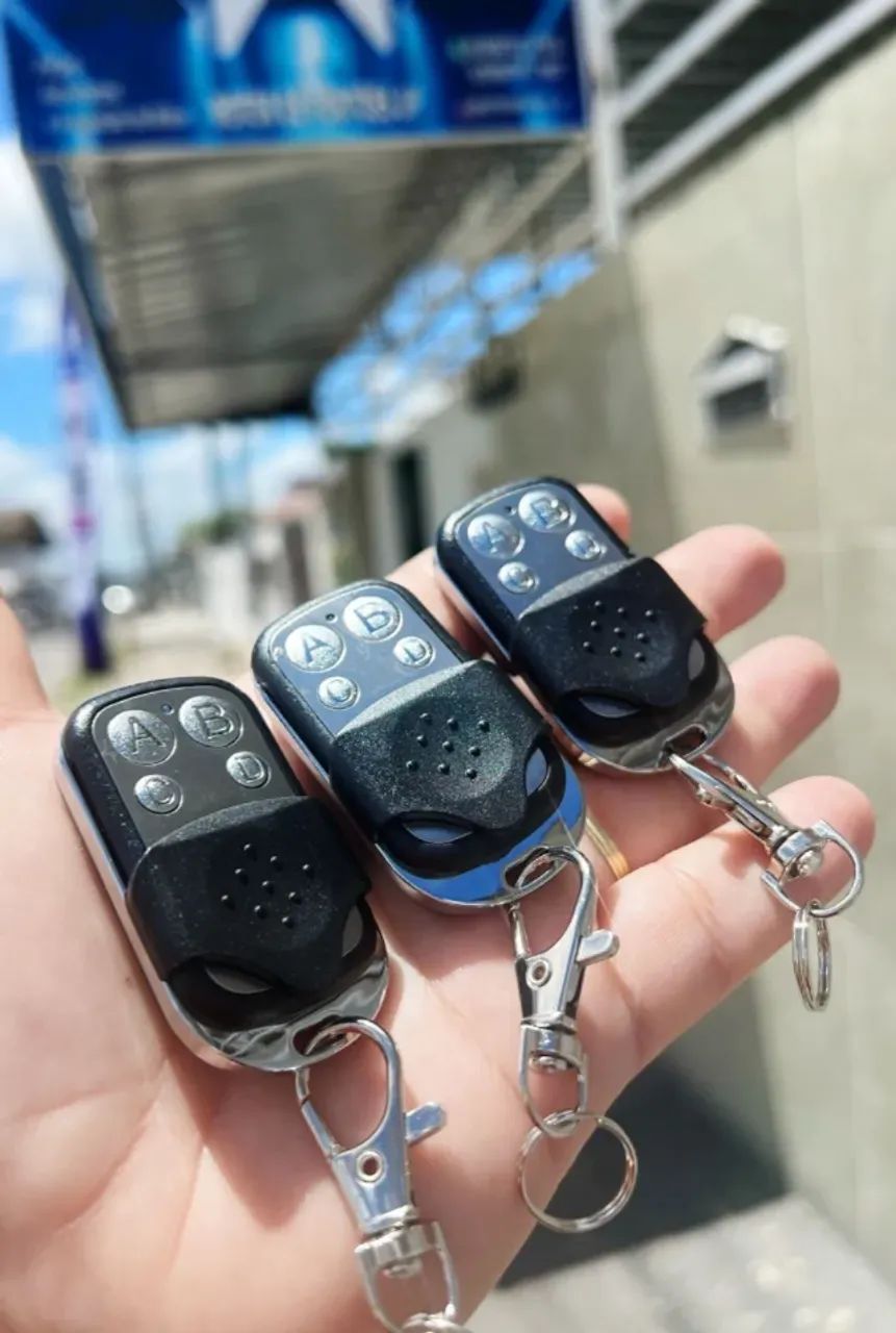 Controle para motor de portão de garagem cromado entregamos já codificado - Foto 4