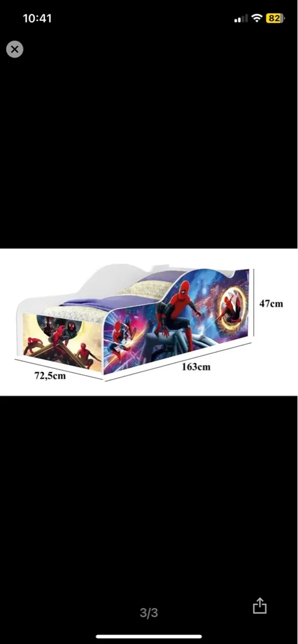 Cama Infantil Spider-Man / caixa amplificador / caixa com grave, corneta e Twitter