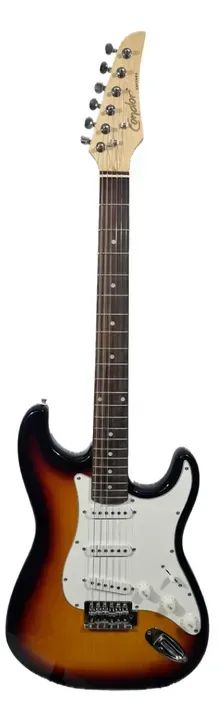 Kit Guitarra Condor RX-10 Stratocaster elétrica Sunburst com Cubo, Capa e Cabo - Foto 2