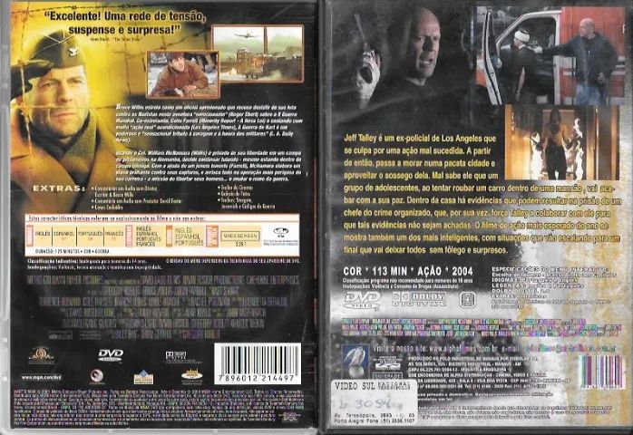 Kit DVD Bruce Willis: Refém (ação/suspense) + A Guerra de Hart (c/ Colin Farrell) dublado - Foto 3