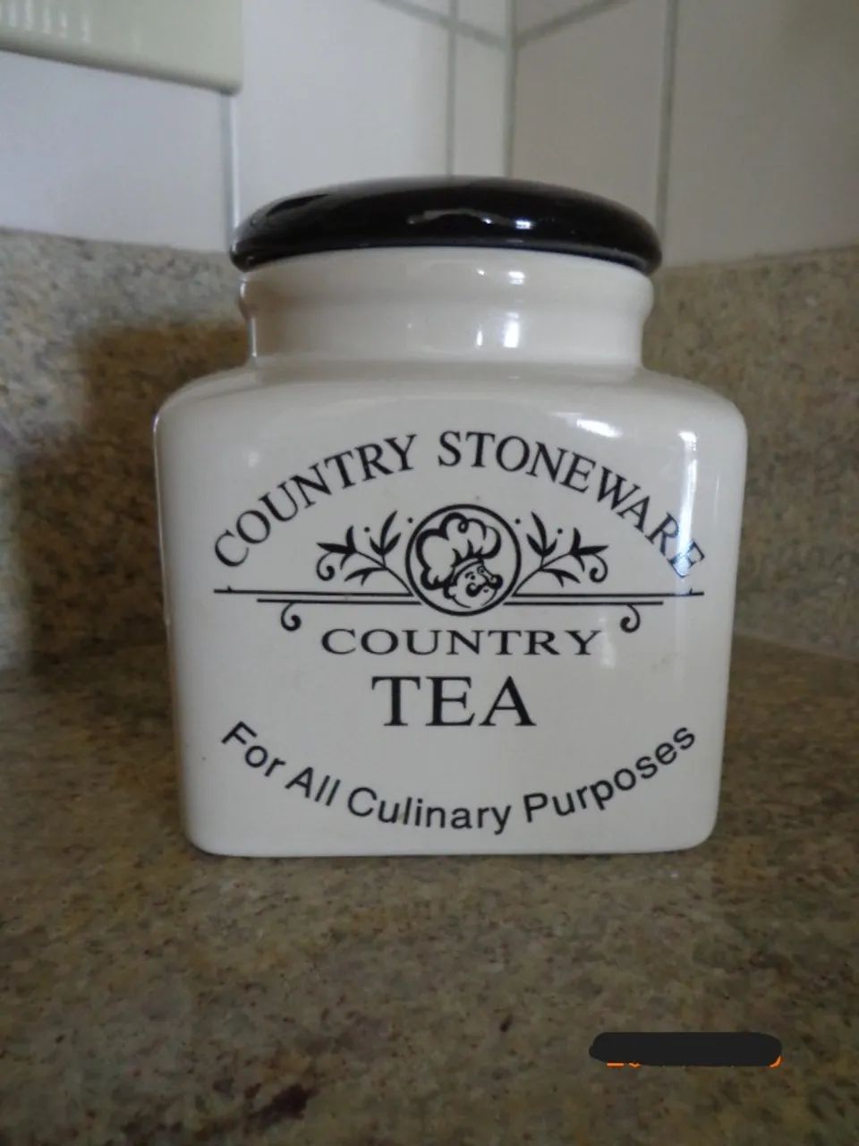 Country Stoneware Tea em cerâmica 