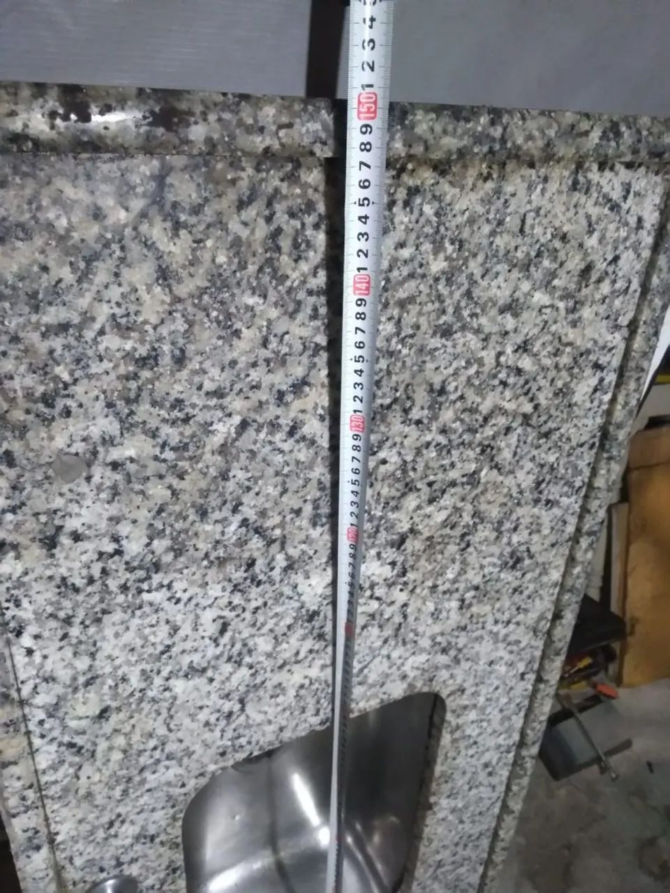 Pia de mármore com torneira dupla  - Foto 5