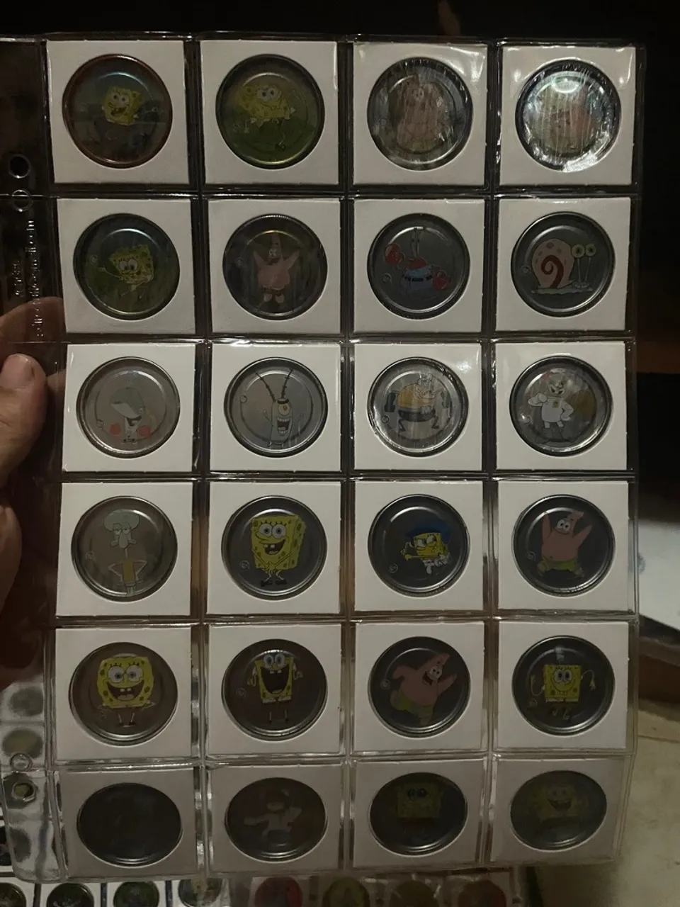 Coleção metal tazos bob esponja completa