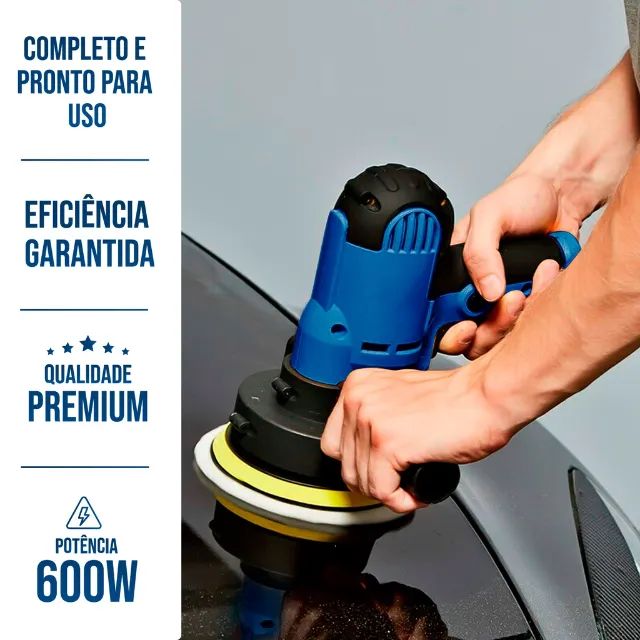 Politriz Lixadeira Automotiva Profissional 5 Polegadas 600w - Holtter Ferramentas