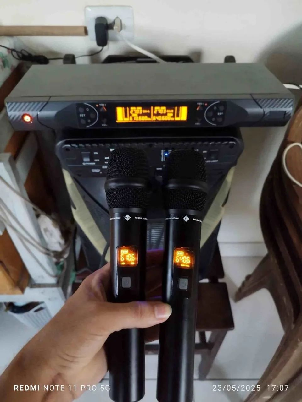 Microfone Profissional sem Fio DUPLO ECOPOWER EP-M601 - Foto 2