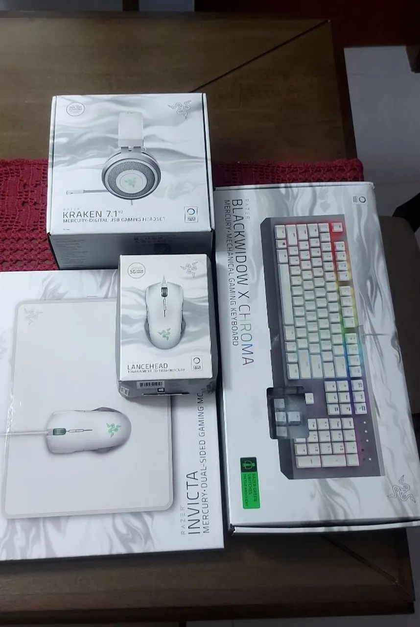 Set Razer Mercury White - Periféricos e Acessórios de Computador