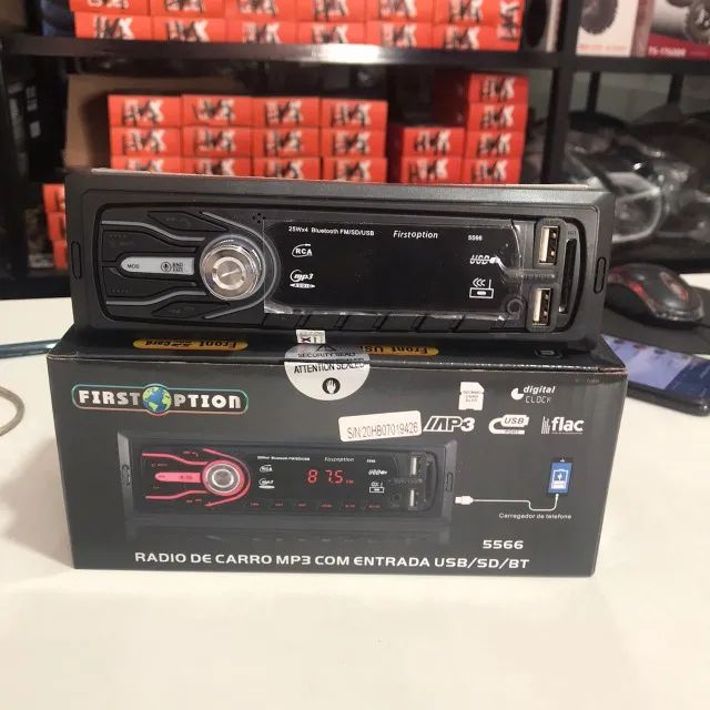 Auto radio com bt em carro