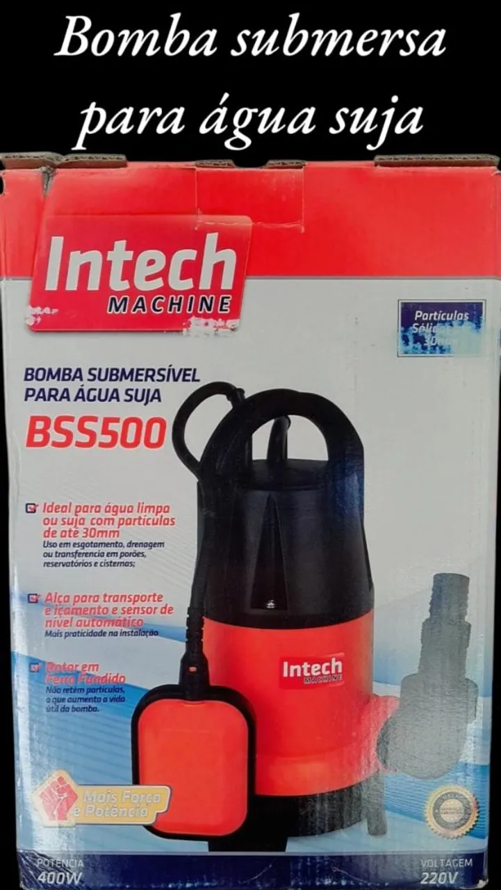 Bomba Submersível para Água Suja BSS500 Intech