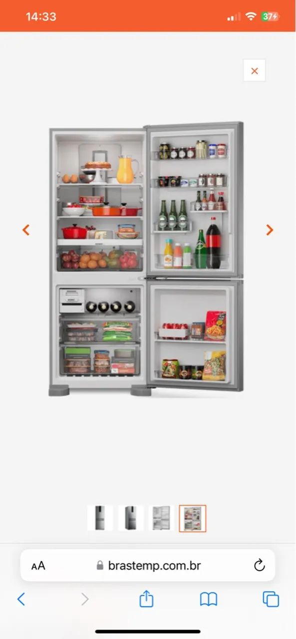 Geladeira Frost Free Brastemp Inverse 447 litros Inox - na caixa sem uso  - Foto 5