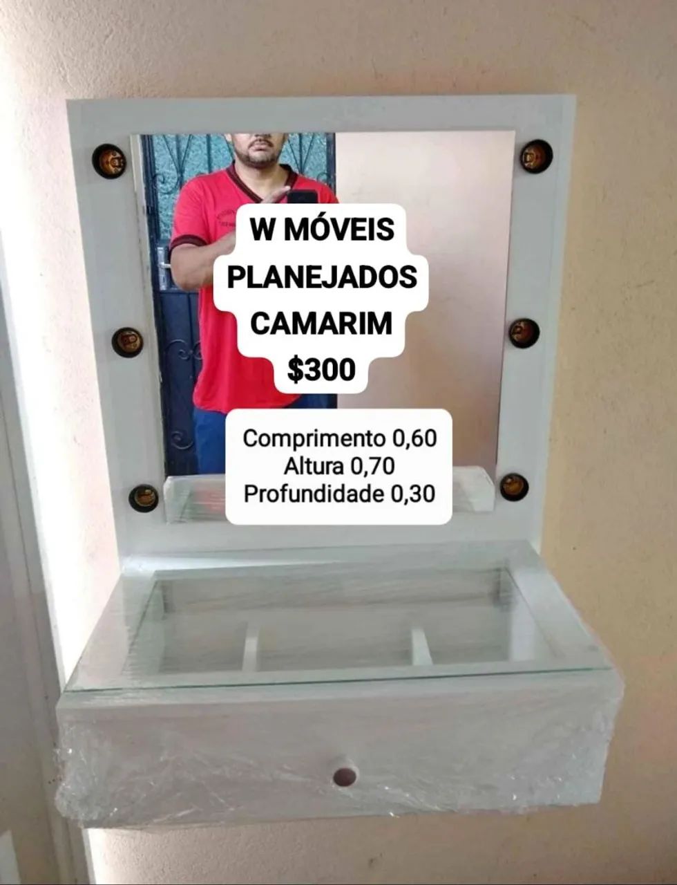 Penteadeira Camarim 100% MDF - Foto 5