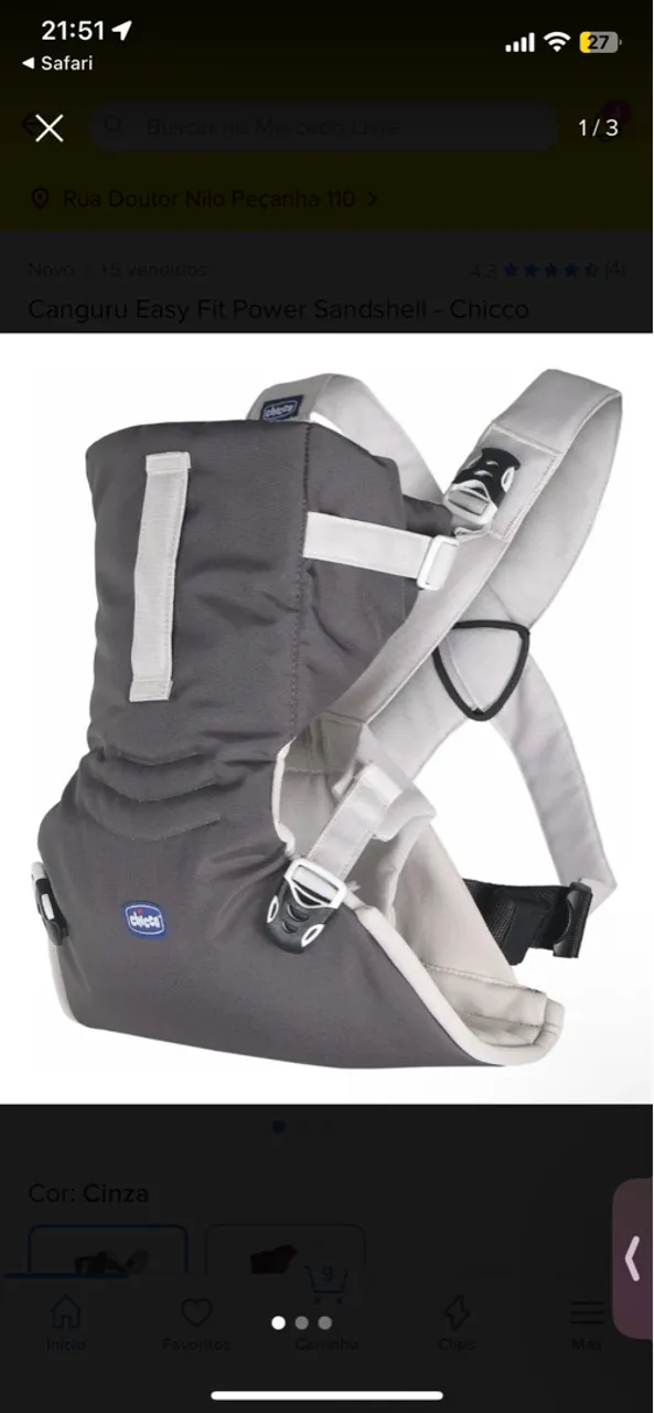 Canguru Easy Fit Power Sandshell - Chicco