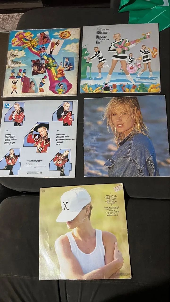 Cinco LPs vinil Xuxa 