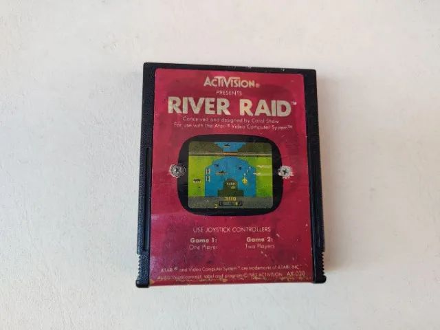 River Raid - Cartucho Com Desgastes No Label - Atari 2600