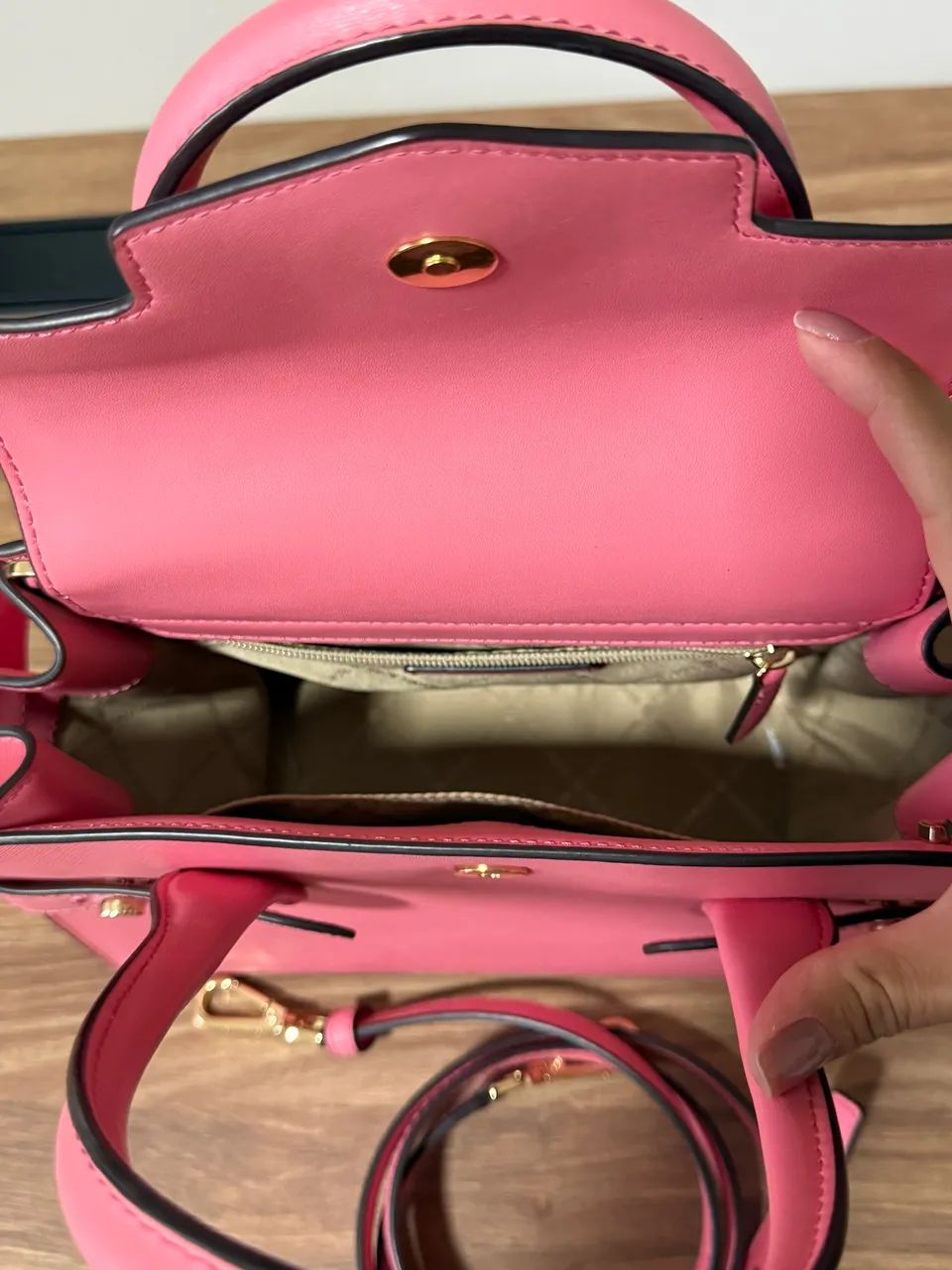 Bolsa Michael Kors Pink Original LINDA - Foto 5
