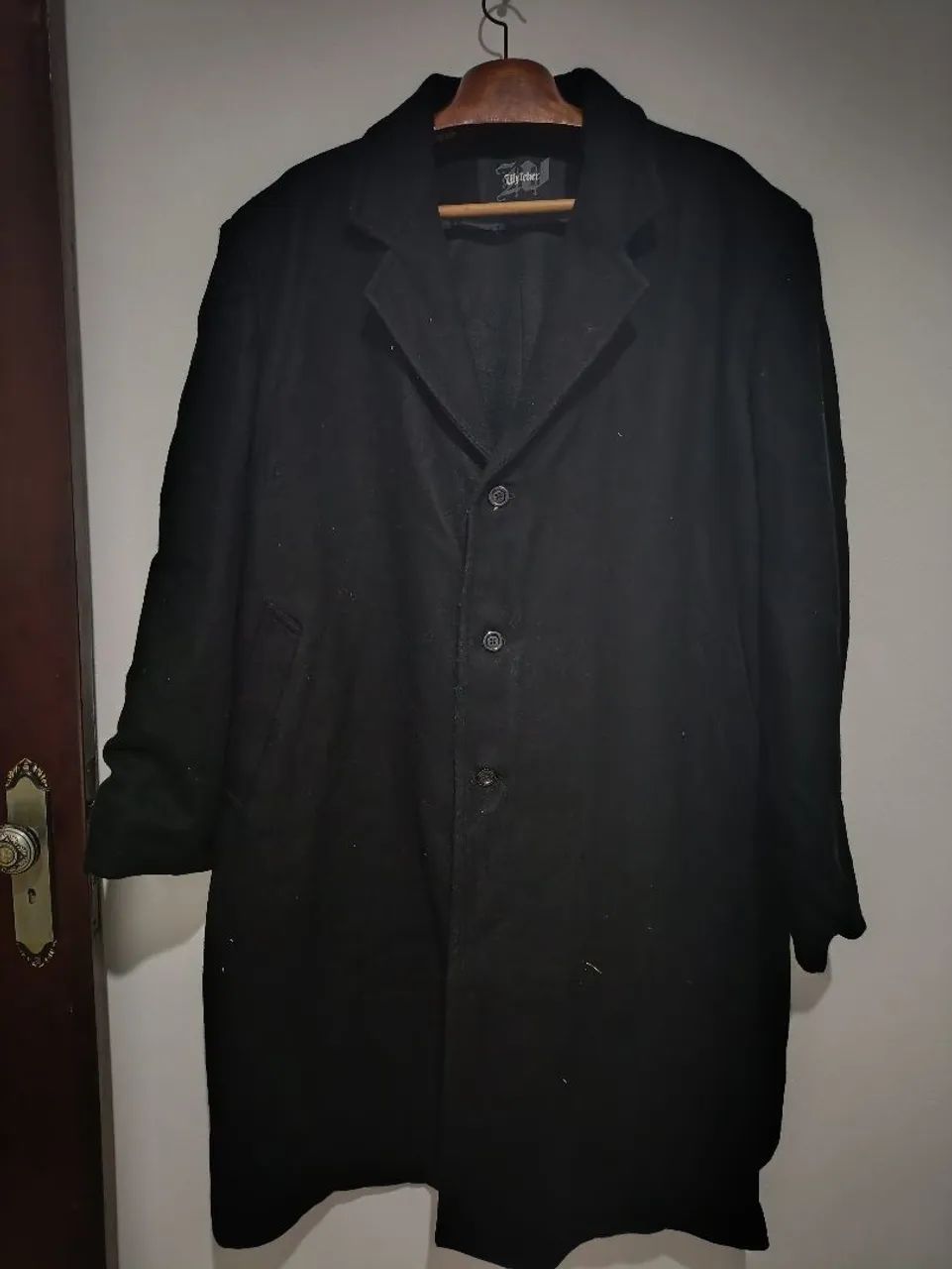 Sobretudo masculino GG de lã forrado - Foto 3