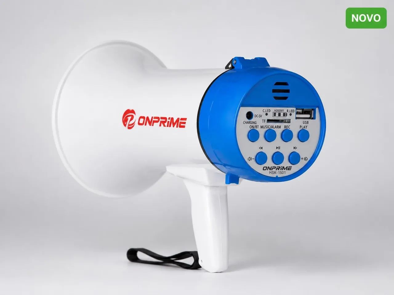 Megafone Portátil Recarregável 60W com Bluetooth e USB - Foto 3